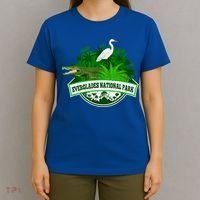 Bird And Florida Alligator Of Everglades National Park T-Shirt thumb 4