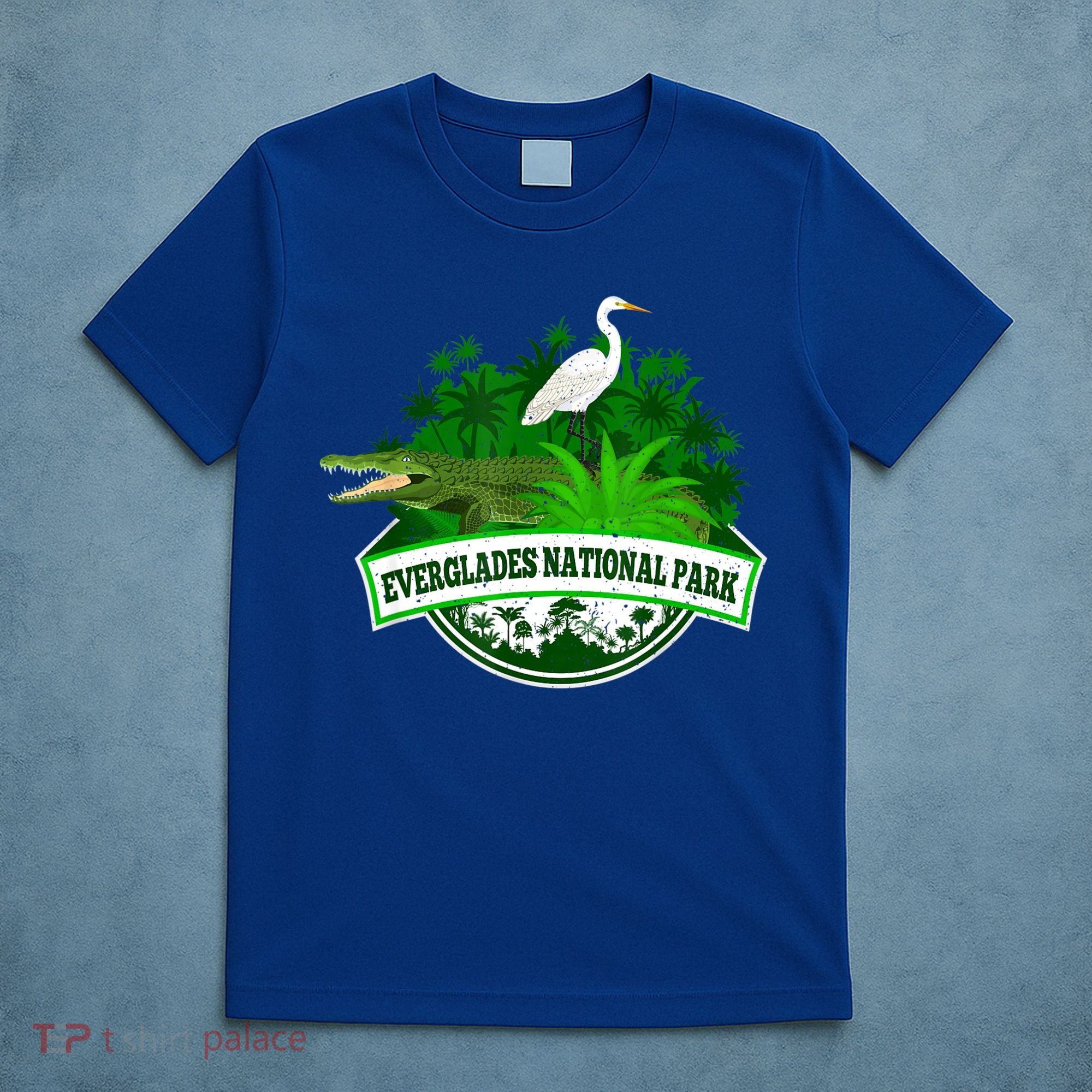 Bird And Florida Alligator Of Everglades National Park T-Shirt