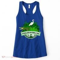 Bird And Florida Alligator Of Everglades National Park Women's Tank Top thumb 0