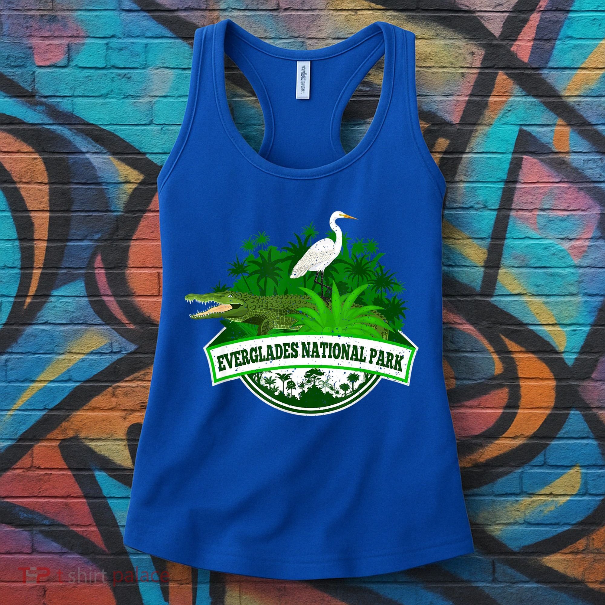 Bird And Florida Alligator Of Everglades National Park Women's Tank Top