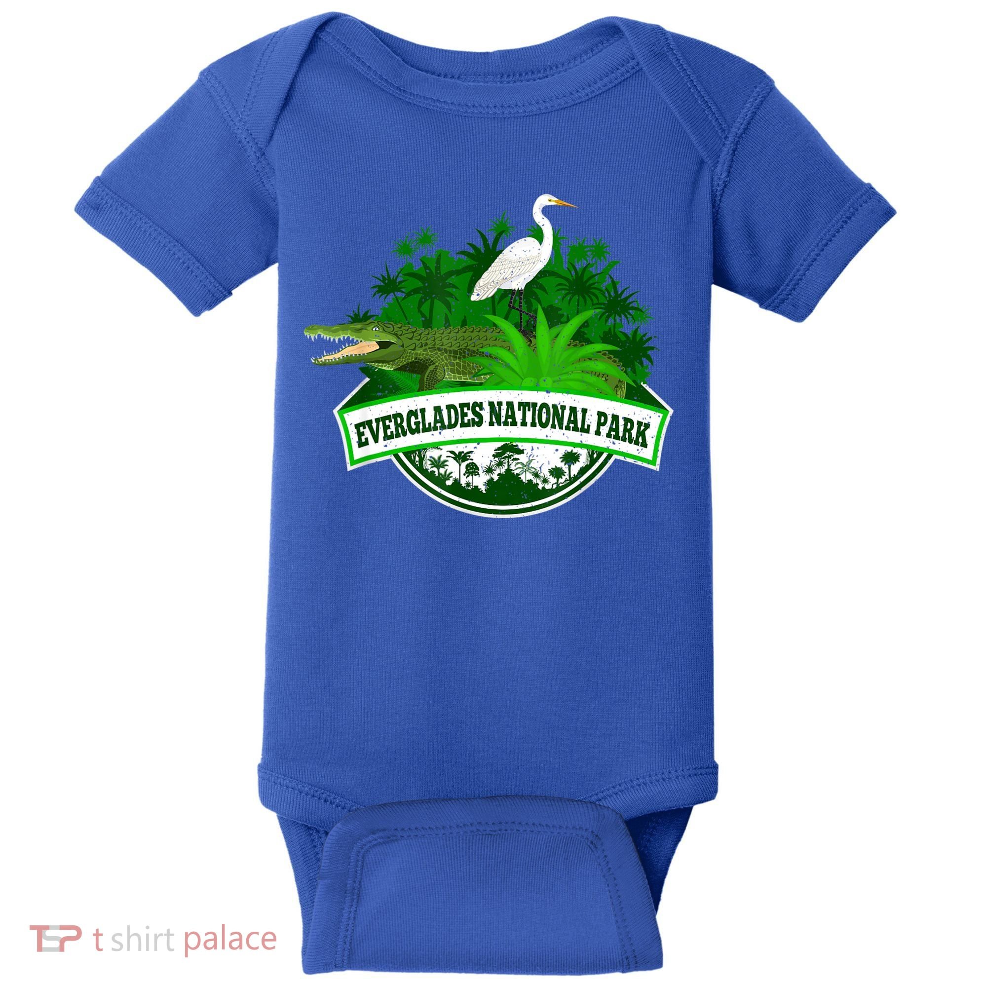 Bird And Florida Alligator Of Everglades National Park Baby Bodysuit
