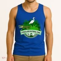 Bird And Florida Alligator Of Everglades National Park Tank Top thumb 3