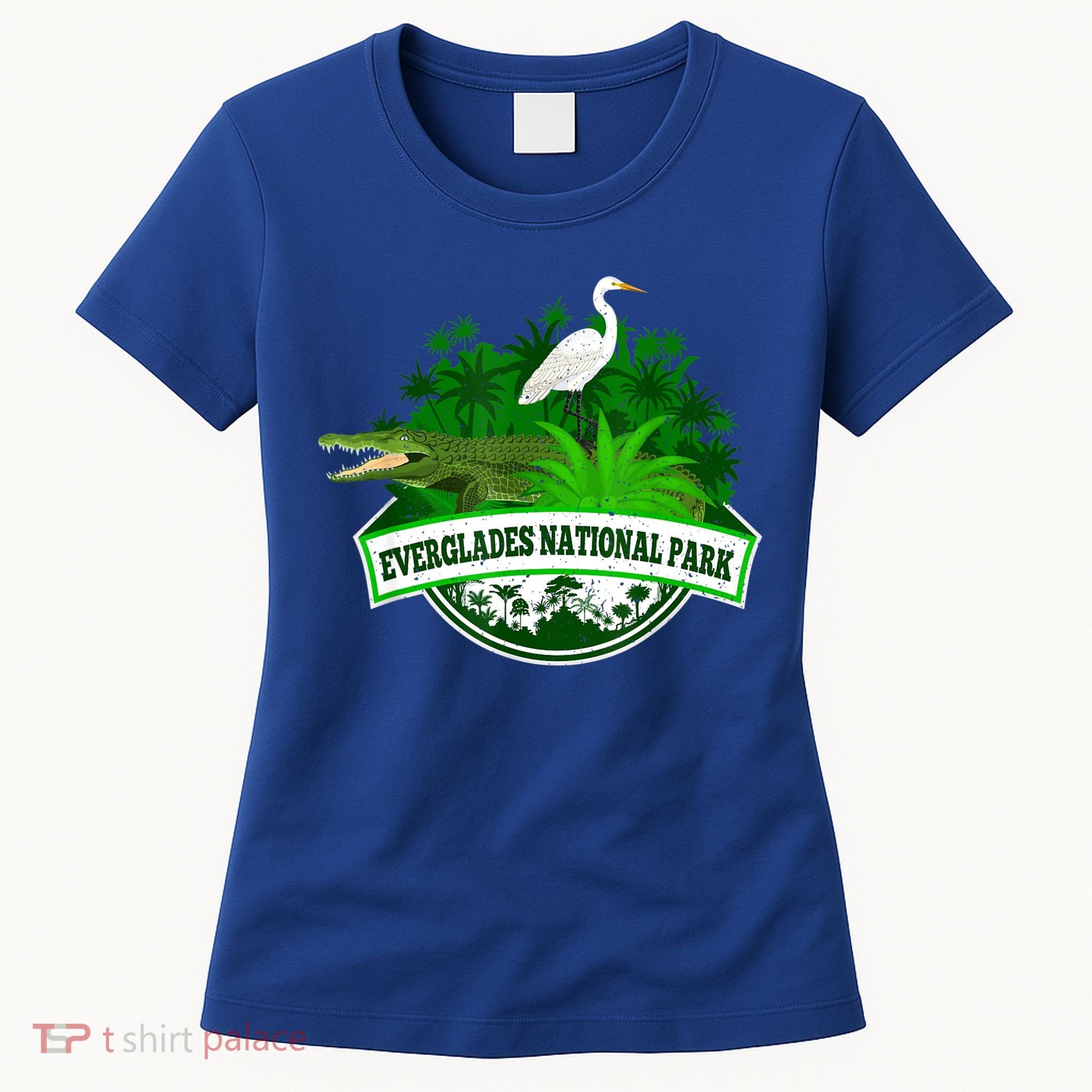 Bird And Florida Alligator Of Everglades National Park Women's T-Shirt
