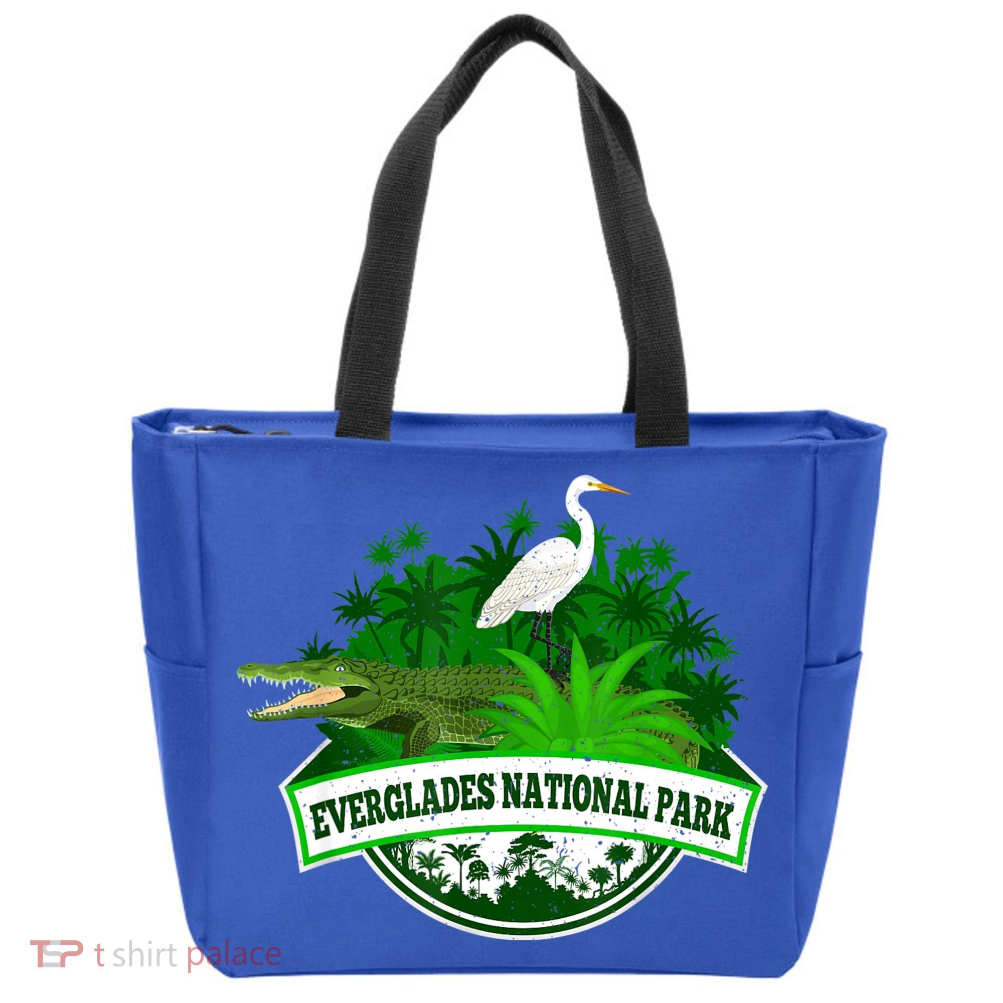 Bird And Florida Alligator Of Everglades National Park Tote Bag