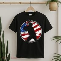 Baseball American Flag Vintage Baseball T-Shirt thumb 2