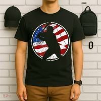 Baseball American Flag Vintage Baseball T-Shirt thumb 6