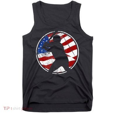 Baseball American Flag Vintage Baseball Tank Top