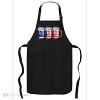 Beer American Flag 4th Of July Merica Drinking Usa Apron thumb 0