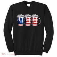 Beer American Flag 4th Of July Merica Drinking Usa Sweatshirt thumb 0