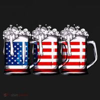 Beer American Flag 4th Of July Merica Drinking Usa Sweatshirt thumb 3