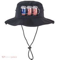 Beer American Flag 4th Of July Merica Drinking Usa Bucket Hat thumb 0
