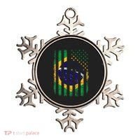 Brazilian American Flag Brazilian Roots Brazil America Ornament thumb 0