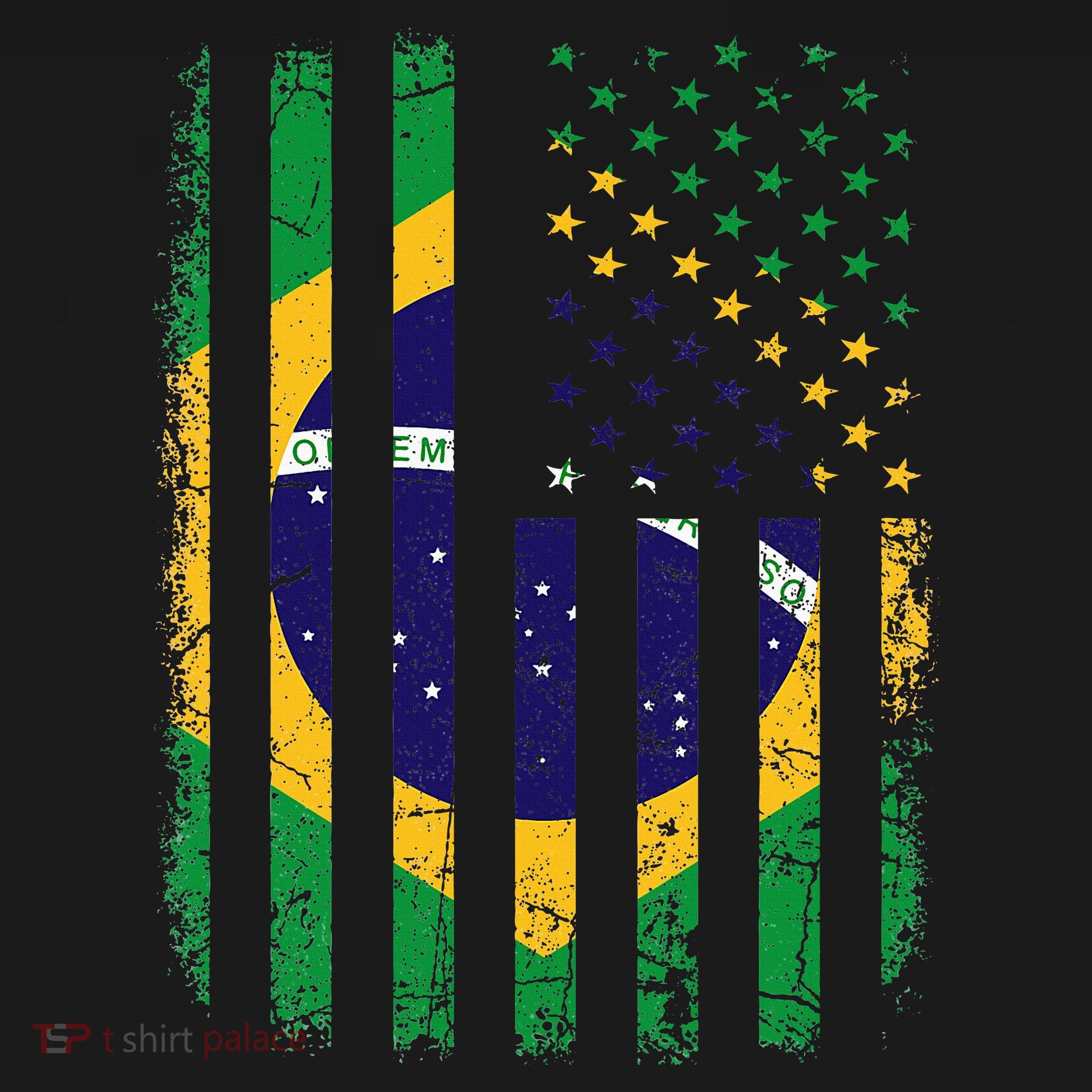 Brazilian American Flag Brazilian Roots Brazil America Women's Tank Top