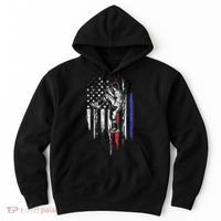 Baseball American Flag Pitcher Usa Pitching 4th Of July Gift Hoodie thumb 0