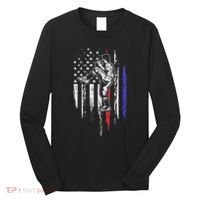 Baseball American Flag Pitcher Usa Pitching 4th Of July Gift Long Sleeve Shirt thumb 0