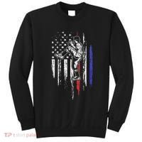 Baseball American Flag Pitcher Usa Pitching 4th Of July Gift Sweatshirt thumb 0
