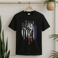 Baseball American Flag Pitcher Usa Pitching 4th Of July Gift T-Shirt thumb 2