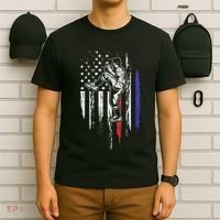 Baseball American Flag Pitcher Usa Pitching 4th Of July Gift T-Shirt thumb 6