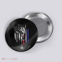 Baseball American Flag Pitcher Usa Pitching 4th Of July Gift Button thumb 0
