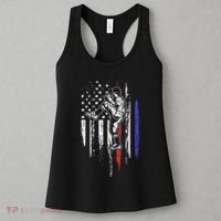 Baseball American Flag Pitcher Usa Pitching 4th Of July Gift Women's Tank Top thumb 3