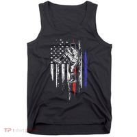 Baseball American Flag Pitcher Usa Pitching 4th Of July Gift Tank Top thumb 0