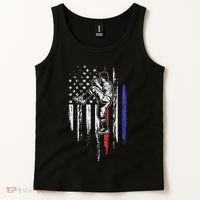 Baseball American Flag Pitcher Usa Pitching 4th Of July Gift Tank Top thumb 2