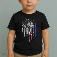 Baseball American Flag Pitcher Usa Pitching 4th Of July Gift Toddler T-Shirt thumb 2