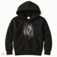 Baseball American Flag Pitcher Usa Pitching 4th Of July Gift Kids Hoodie thumb 0