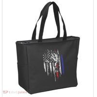 Baseball American Flag Pitcher Usa Pitching 4th Of July Gift Tote Bag thumb 2