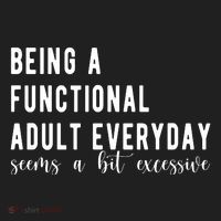 Being A Functional Adult Everyday Seems A Bit Excessive Funny Tumbler thumb 3
