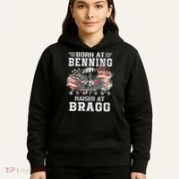 Born At Ft Benning Raised Fort Bragg Airborne Veterans Day Hoodie thumb 5
