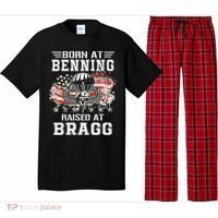 Born At Ft Benning Raised Fort Bragg Airborne Veterans Day Pajama Set thumb 0