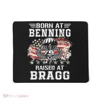 Born At Ft Benning Raised Fort Bragg Airborne Veterans Day Mousepad thumb 0