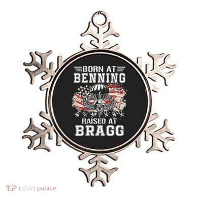 Born At Ft Benning Raised Fort Bragg Airborne Veterans Day Ornament