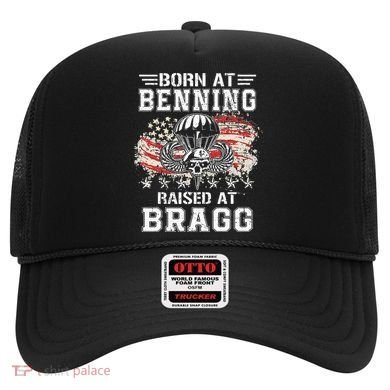 Born At Ft Benning Raised Fort Bragg Airborne Veterans Day Hat