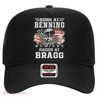 Born At Ft Benning Raised Fort Bragg Airborne Veterans Day Hat thumb 0