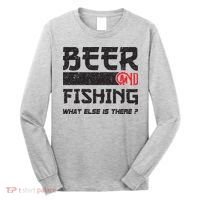 Beer And Fishing What Else Is There Funny Fishing Meme Long Sleeve Shirt thumb 0