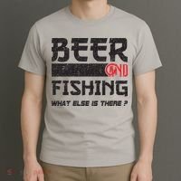 Beer And Fishing What Else Is There Funny Fishing Meme T-Shirt thumb 3