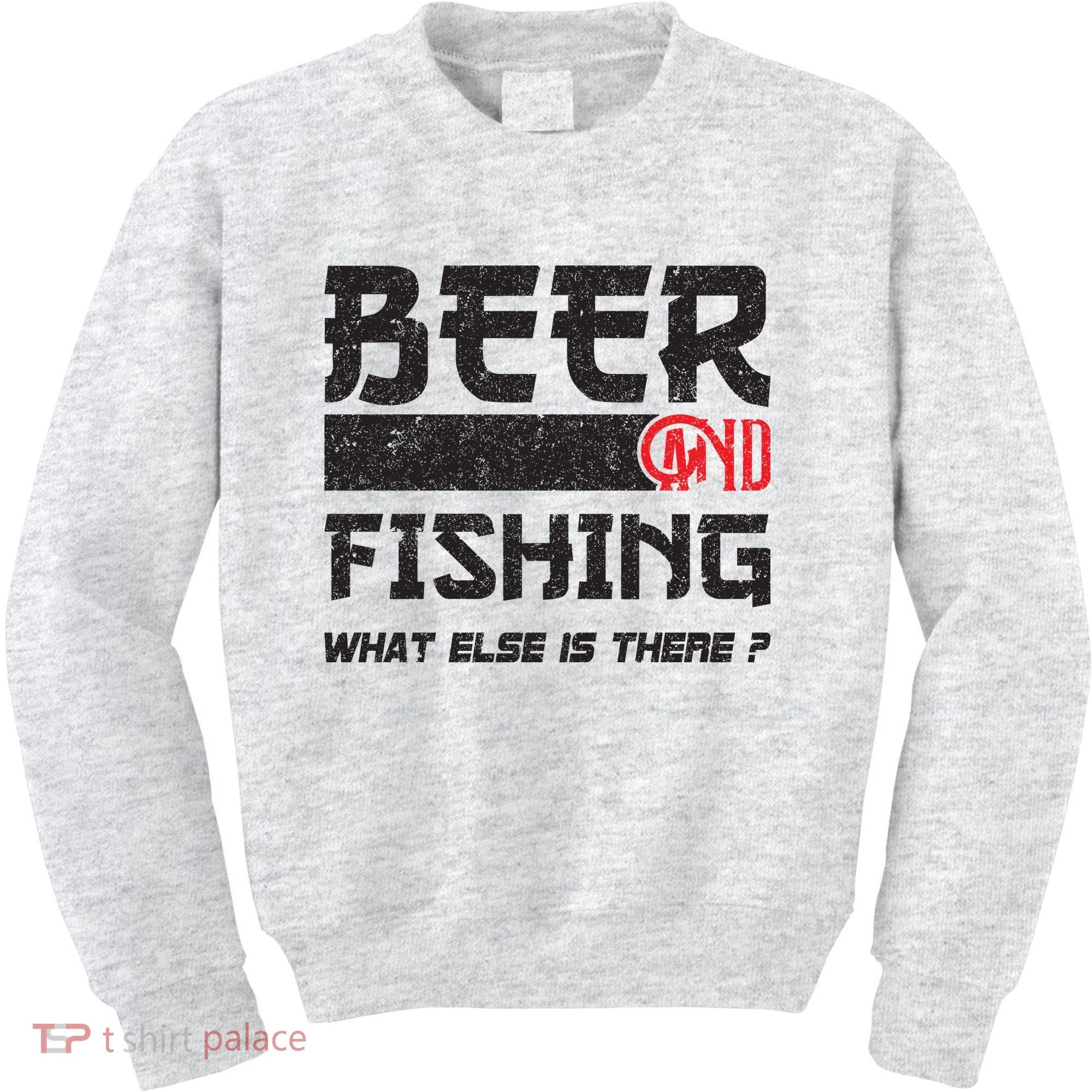 Beer And Fishing What Else Is There Funny Fishing Meme Kids Sweatshirt