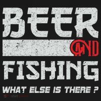 Beer And Fishing What Else Is There Funny Fishing Meme Apron thumb 3