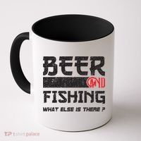Beer And Fishing What Else Is There Funny Fishing Meme Coffee Mug thumb 0