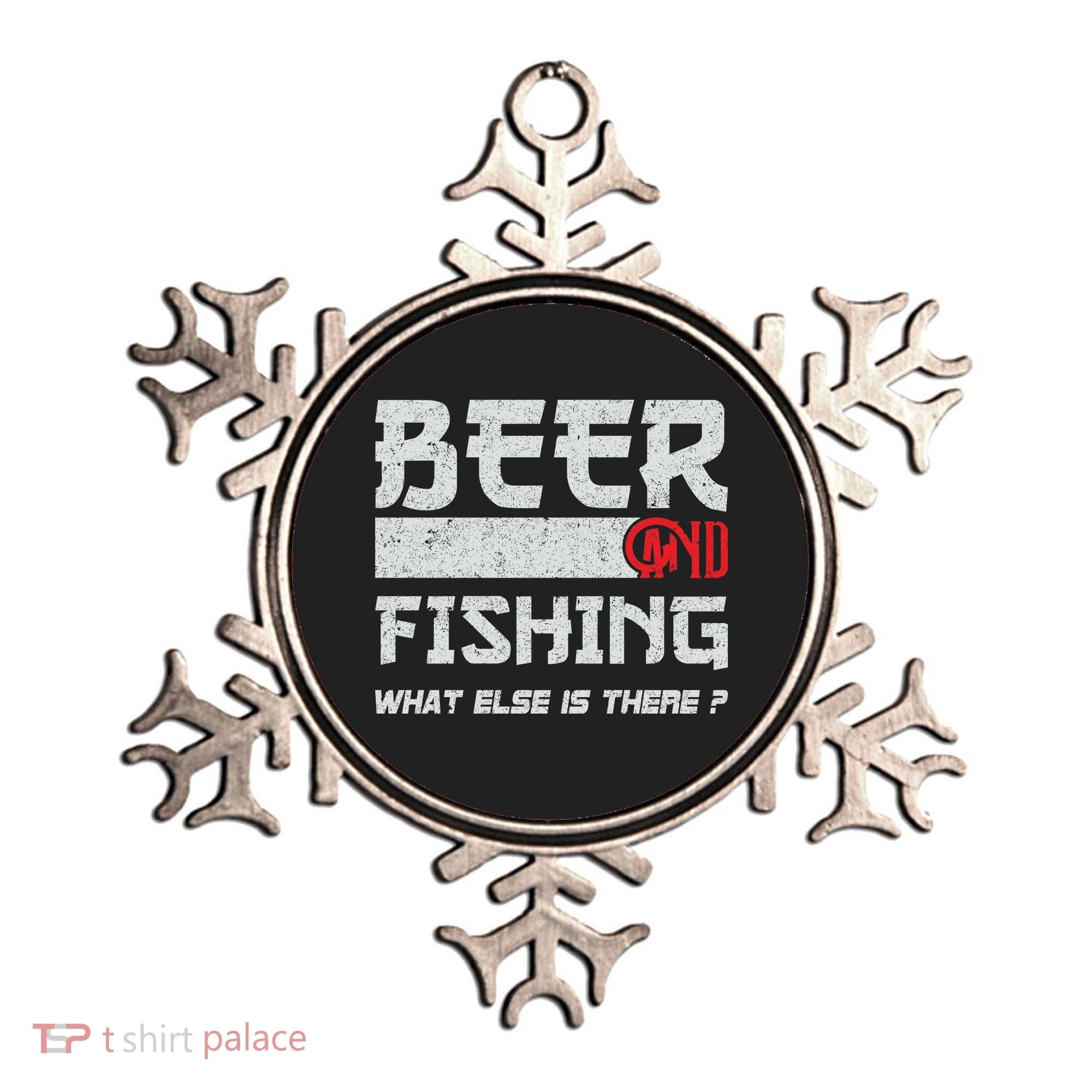 Beer And Fishing What Else Is There Funny Fishing Meme Ornament