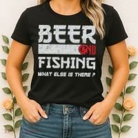 Beer And Fishing What Else Is There Funny Fishing Meme Women's T-Shirt thumb 2