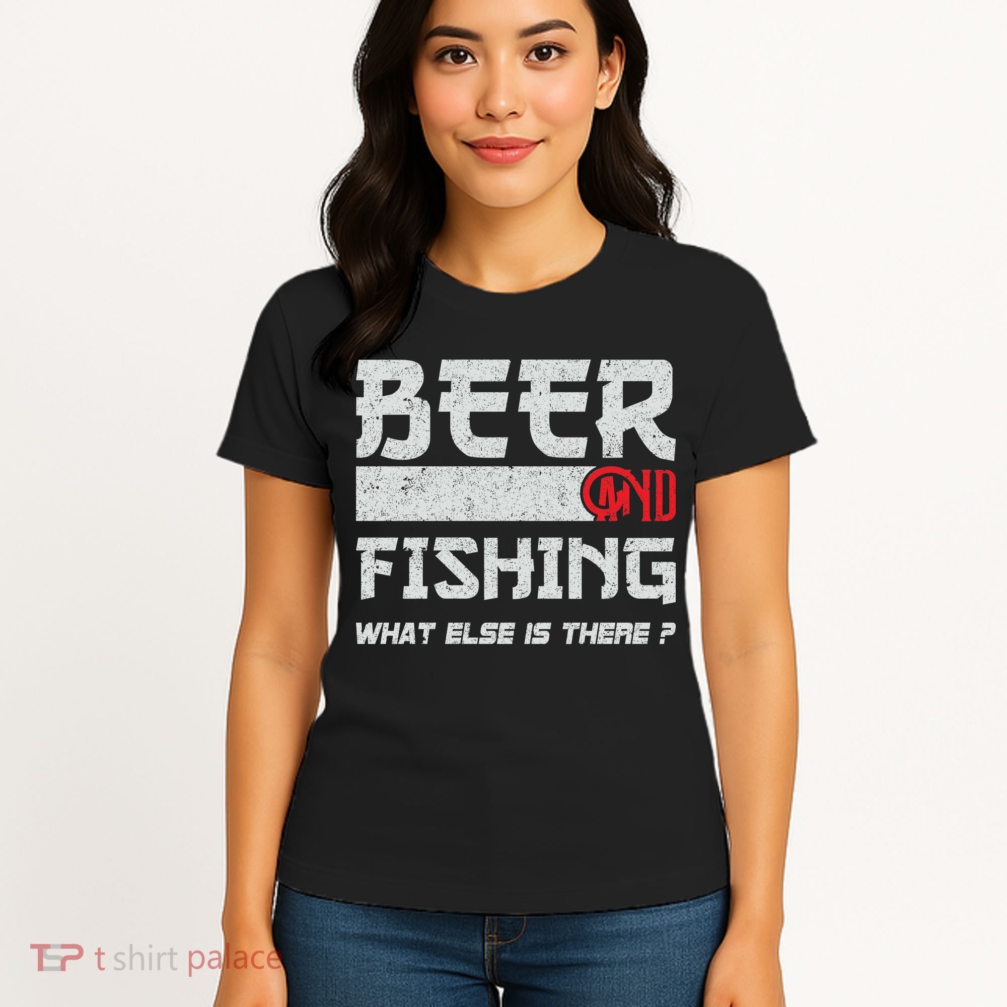 Beer And Fishing What Else Is There Funny Fishing Meme Women's T-Shirt