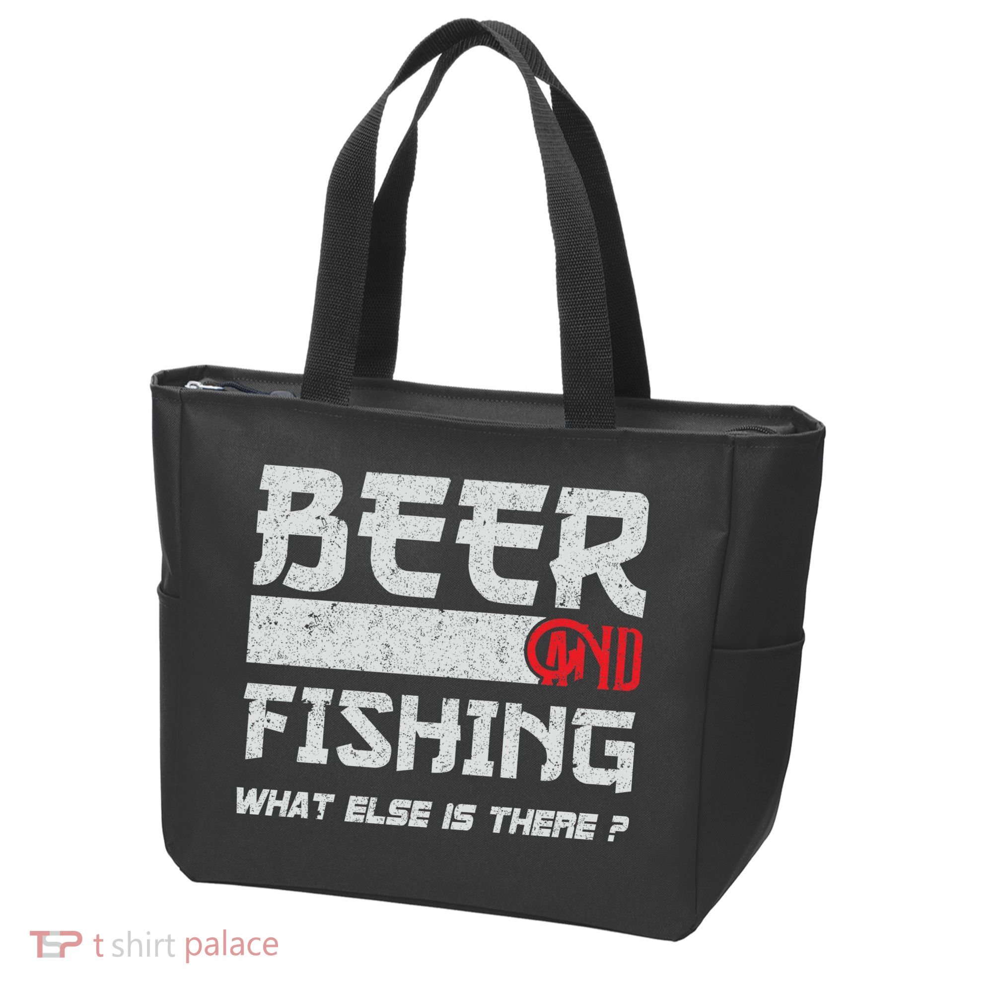 Beer And Fishing What Else Is There Funny Fishing Meme Tote Bag