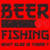 Beer And Fishing What Else Is There Funny Fishing Meme Santa Hat thumb 1