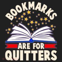 Bookmarks Are For Quitters Book Lover Reading Fan Women's Sweatshirt thumb 2