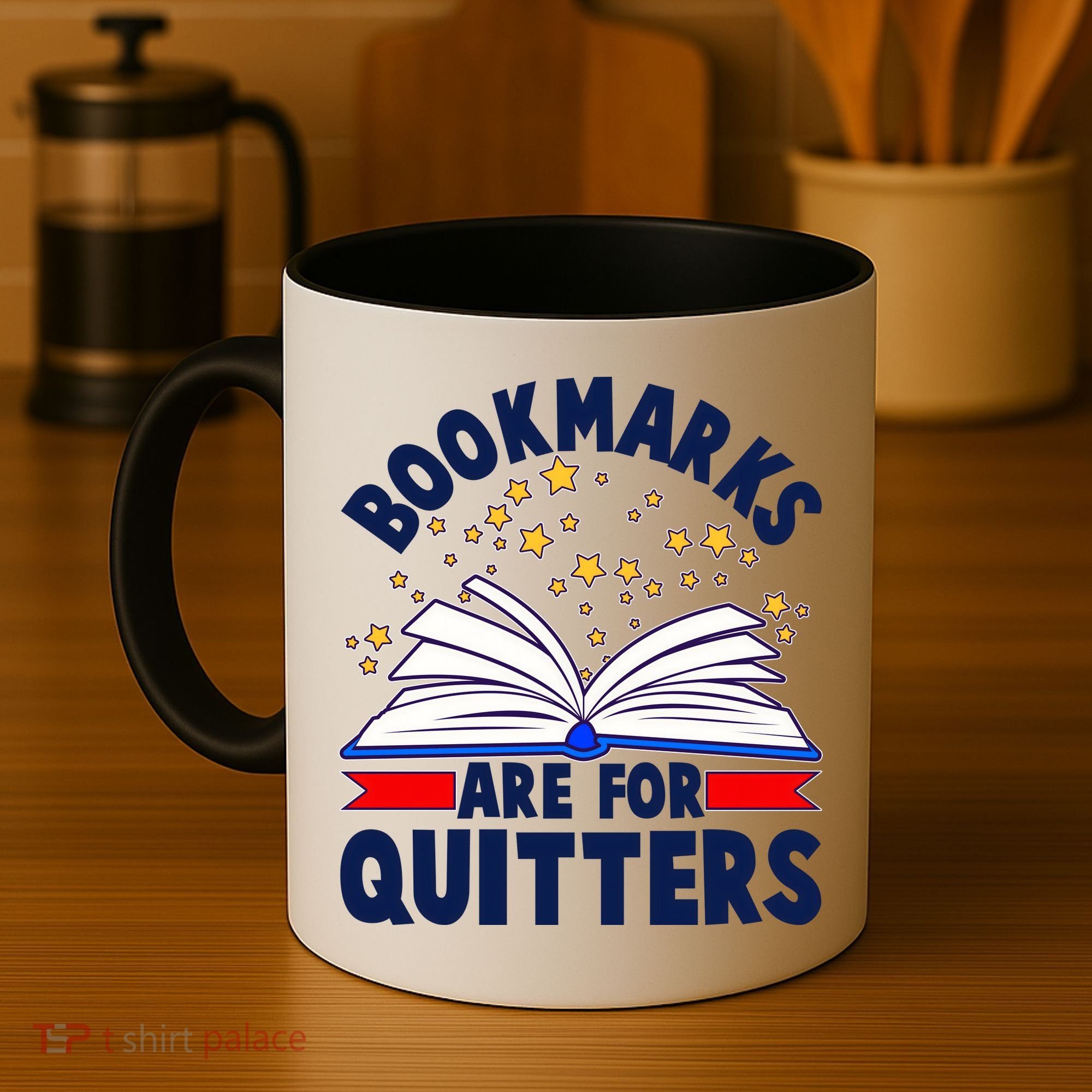 Bookmarks Are For Quitters Book Lover Reading Fan Coffee Mug
