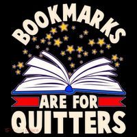 Bookmarks Are For Quitters Book Lover Reading Fan Women's Tank Top thumb 5