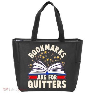 Bookmarks Are For Quitters Book Lover Reading Fan Tote Bag